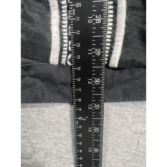 Athleta Womens XXS‎ Dress Straight Black White kaftan V-Neck Embroidery - Picture 4 of 7